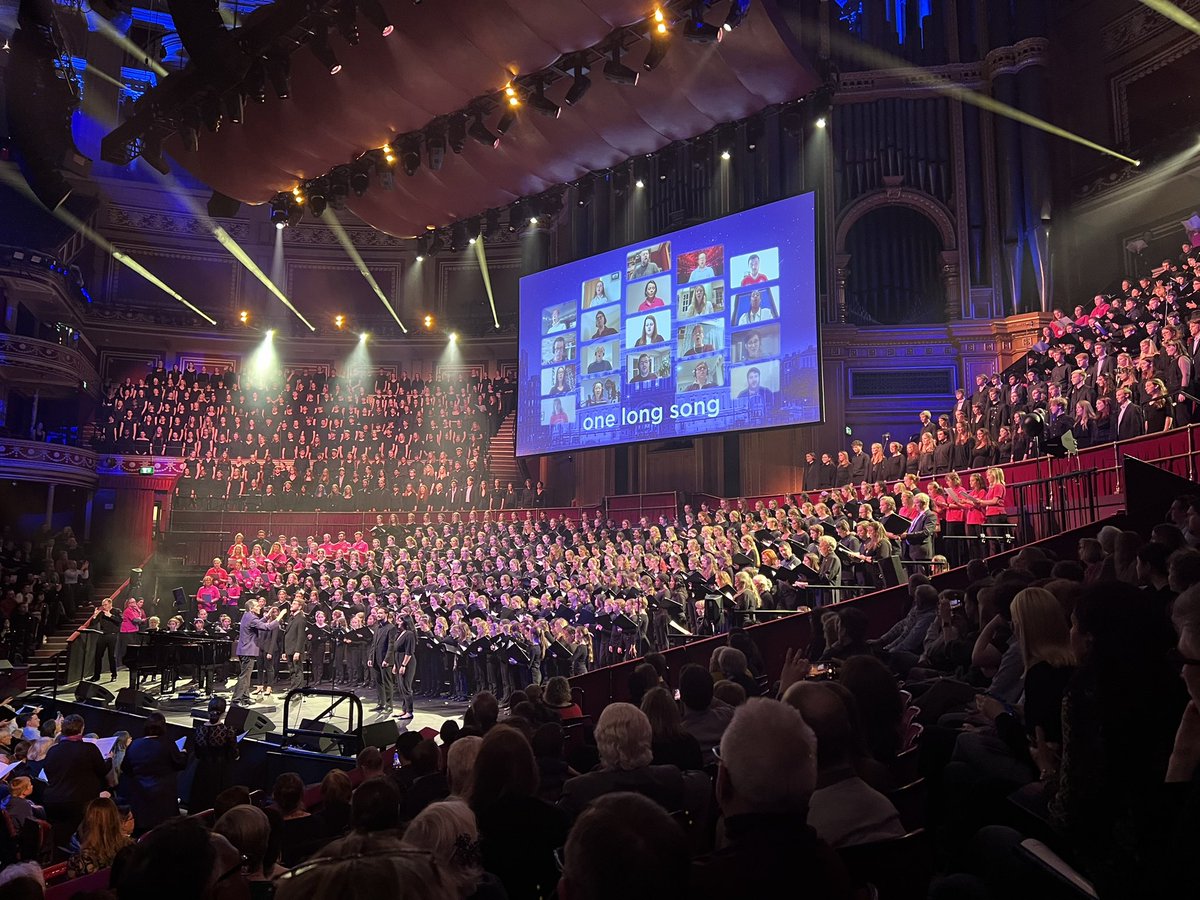 Still buzzing after last night's @natyouthchoir 40th anniversary concert at the Royal Albert Hall! A real joy to have been involved and to play a part in bringing @benparrymusic's fantastic piece to life. Huge congrats to all those involved- we are all part of one long song! 🎉🎶
