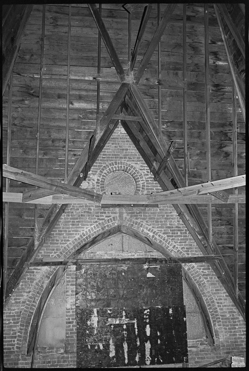 A rare view from inside #txst Old Main, taken during the 1982 renovation.

#txstUnivHistory from the University Negative Collection.