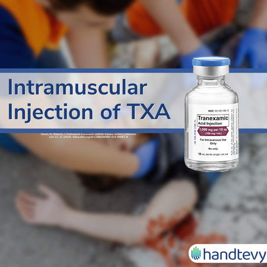 "Give the TXA through their jeans!"

Wait......IM TXA?  Is that a thing?

➼After an intramuscular injection of TXA, therapeutic TXA levels are achieved in about 10 min.

Sounds like a resounding YES!

Read the study here:
ow.ly/27pQ50NEbzg