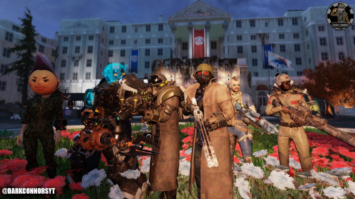 DARKCONNORSYT's tweet photo. Os dejo por aquí unas fotillos que hicimos en el último directo con algunos de vosotros ¡La Ranger Squad cada vez es más grande! 🤠
#Fallout76 #F076 #Fallout76
@bethesda_ESP @Fallout https://t.co/zhDozNcidn