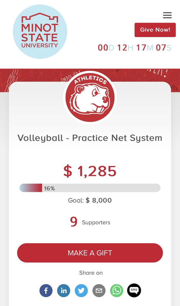 Minot State Volleyball tweet media