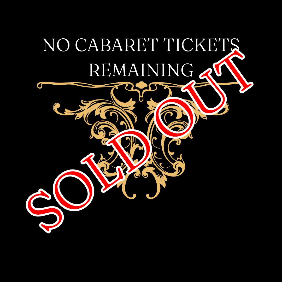 That is it, All the Cabaret tickets have gone!

There are still Courtyard tickets available for those beautiful beans that want to come and embrace the Hedonism without the cabaret!

Tickets: eventbrite.co.uk/e/ken-may-2023…