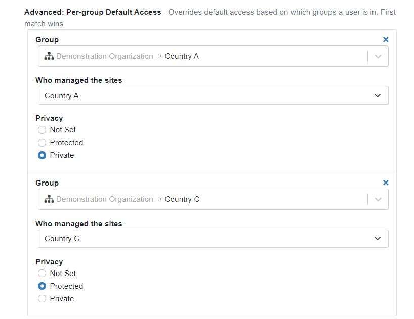 mWaterCo's tweet photo. Hello, mWater custom config partners! You have a shiny new feature in your config options. Check out per-group default access to set custom permissions by each branch of your org chart:

https://t.co/lgZvOPgfqO https://t.co/JNcPDLUcBP
