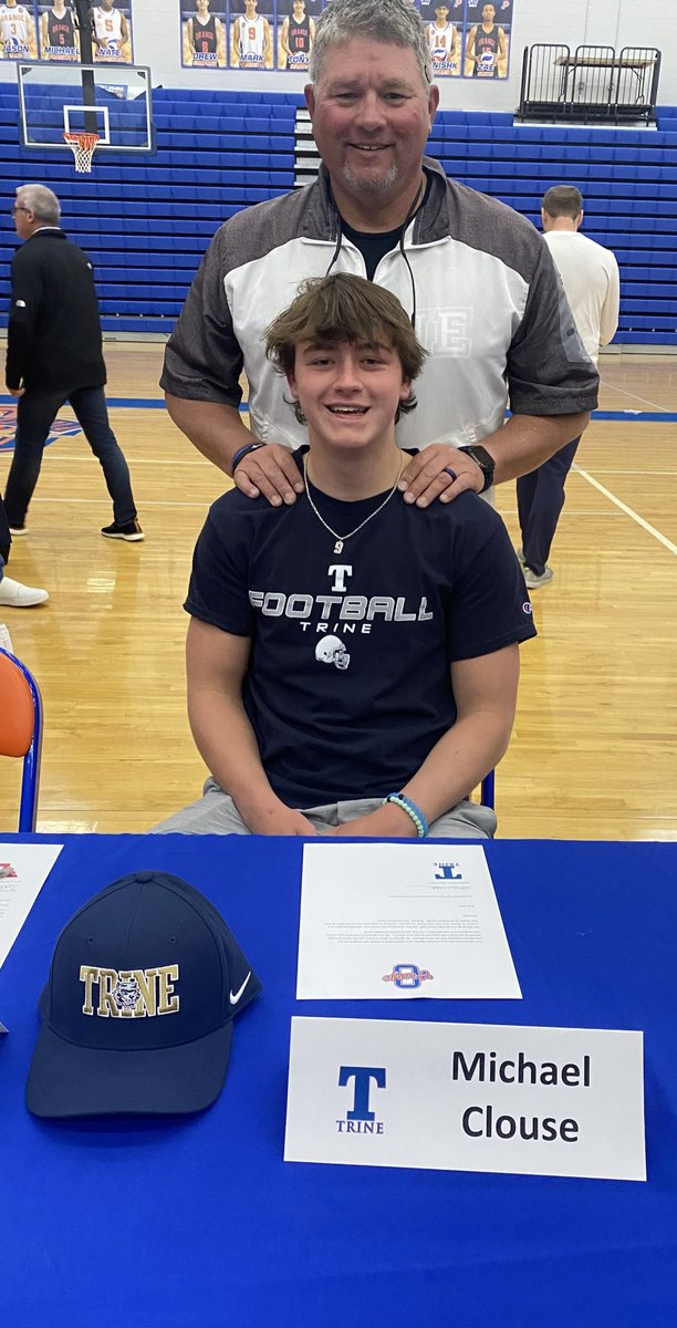 Michael W Clouse (@mclouse_12) on Twitter photo It’s finally official! Thank you to everyone that has coached and supported me, SPECIAL THANKS to coach Baker you’ve always been there coaching me up! Go Thunder! <a href="/CoachAbbs/">Troy Abbs</a> <a href="/CoachTBolen/">Tyler Bolen</a> <a href="/TrineThunderFB/">Trine Thunder FB</a> <a href="/CoachJKinsey/">Jacob Kinsey</a> @orangefbcoach @TBaker2311 <a href="/OrangeHS_AD/">Orange HS Athletics</a> <a href="/GregFrey15/">Greg Frey</a> It’s finally official! Thank you to everyone that has coached and supported me, SPECIAL THANKS to coach Baker you’ve always been there coaching me up! Go Thunder! <a href="/CoachAbbs/">Troy Abbs</a> <a href="/CoachTBolen/">Tyler Bolen</a> <a href="/TrineThunderFB/">Trine Thunder FB</a> <a href="/CoachJKinsey/">Jacob Kinsey</a> @orangefbcoach @TBaker2311 <a href="/OrangeHS_AD/">Orange HS Athletics</a> <a href="/GregFrey15/">Greg Frey</a>