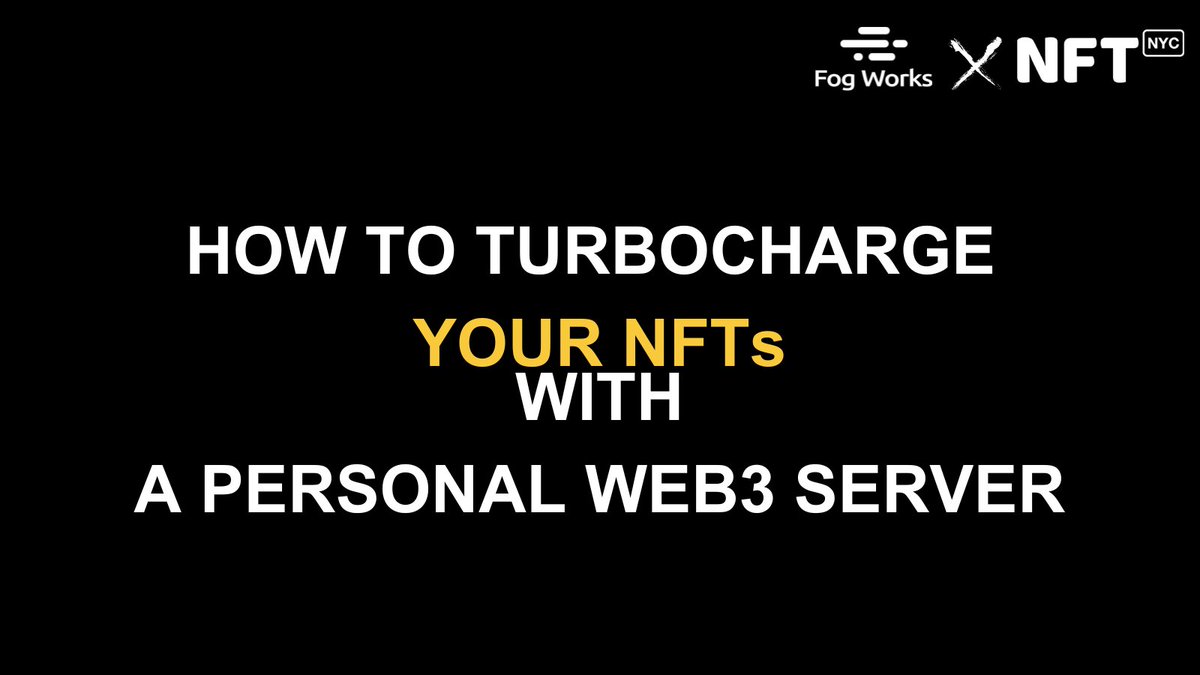 fogworksinc's tweet image. We're thrilled to have partnered with @NFT_NYC and presented on "How to Turbocharge Your NFTs with a Personal Web3 Server." Thanks to everyone who joined us for the discussion! Shoutout to @veeravich, @linxinglu, and @VictorWeiChen  for their invaluable support!

#NFTNYC2023
