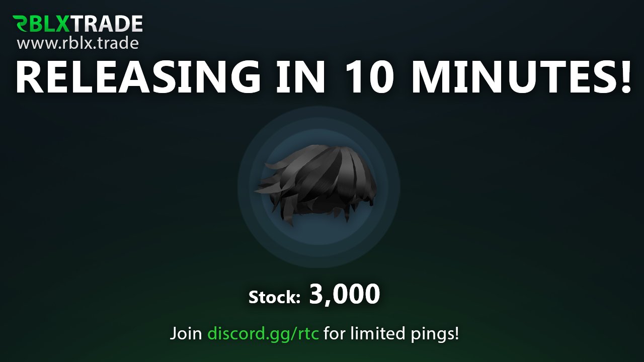 X 上的RBXNews：「FREE UGC LIMITED: The Black Spiky Hair releases 4/12 @ 6 PM  EST in the Roblox Marketplace!  / X