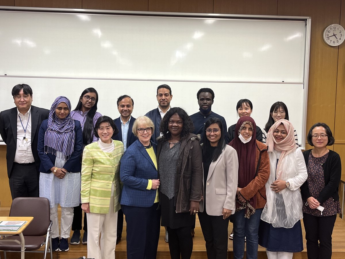 Offered Family Nursing lectures at Hiroshima University, Japan to receptive international students/faculty (Bangladesh, China, Malaysia, Nigeria, Japan, &amp; Trinidad) in person and online. Thank you Dr. Michiko Moriyama for the lovely invitation.