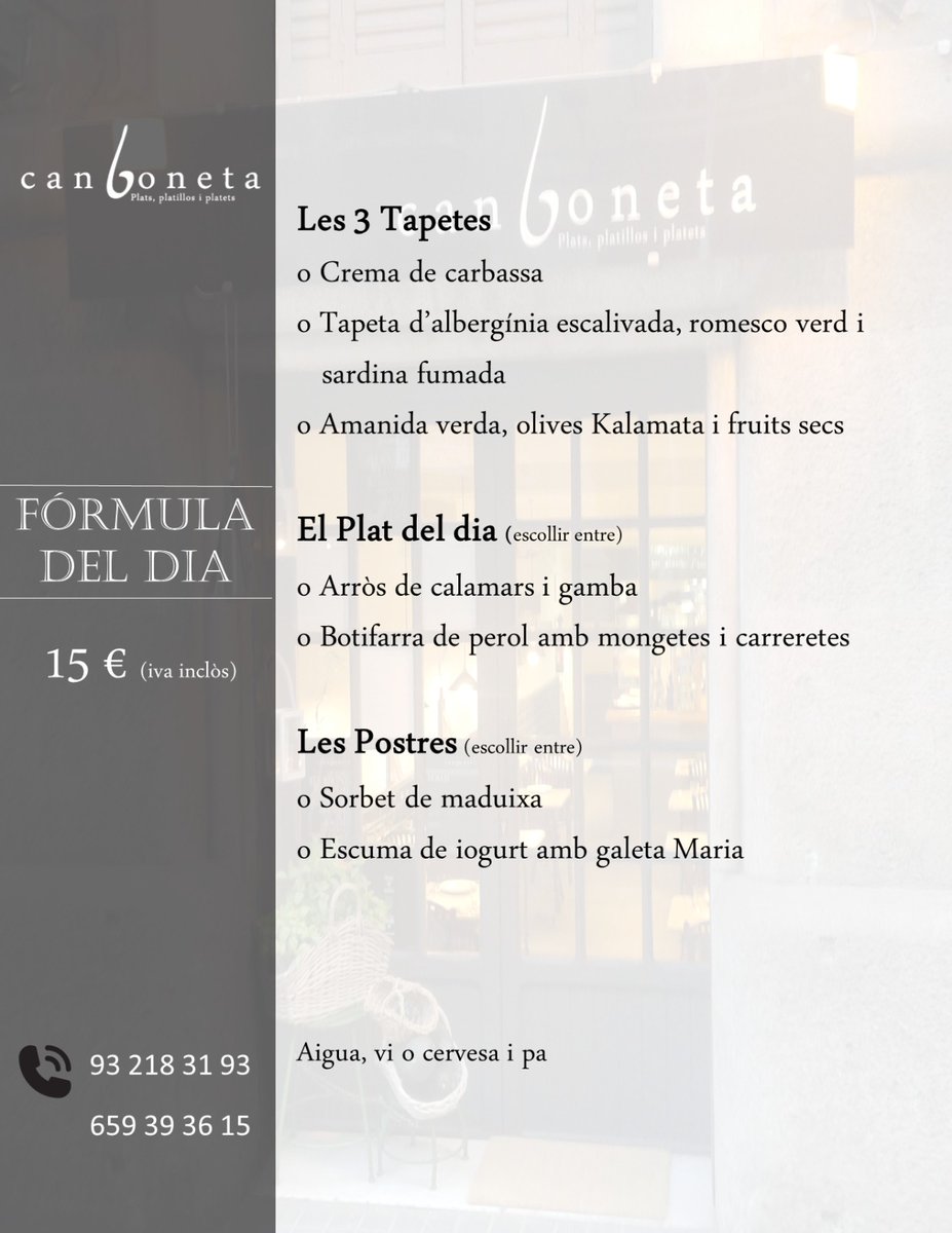 La Fórmula del dijous!!!
Paella va!!!