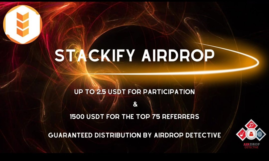 Wofti1's tweet image. 🔍 Stackify #Airdrop
✔️ Guaranteed distribution by Airdrop Detective
🏆 Airdrop Pool: 4000 USDT
🔘 Do the tasks on the bot & submit your data
🔘 Details: youtu.be/M8IhzY-tV0Y
#Airdrops #Stackify #Bitcoin #AirdropDet