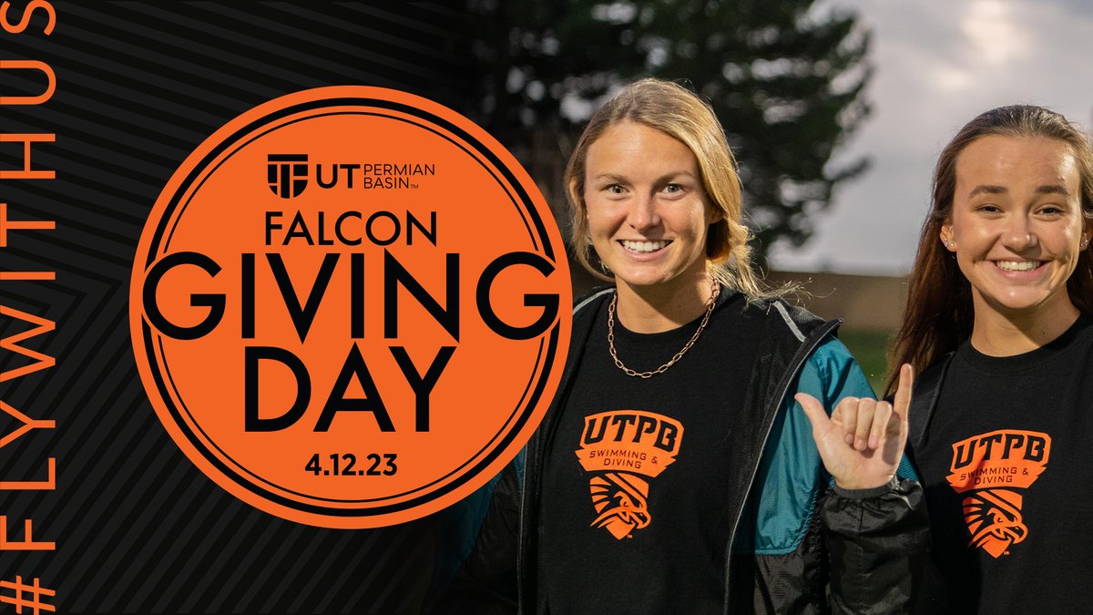 YOU can make an impact on Falcon Giving Day! #FlyWithUs by giving to support current and future Falcons. Click the link in our bio or visit utpb.edu/givingday.