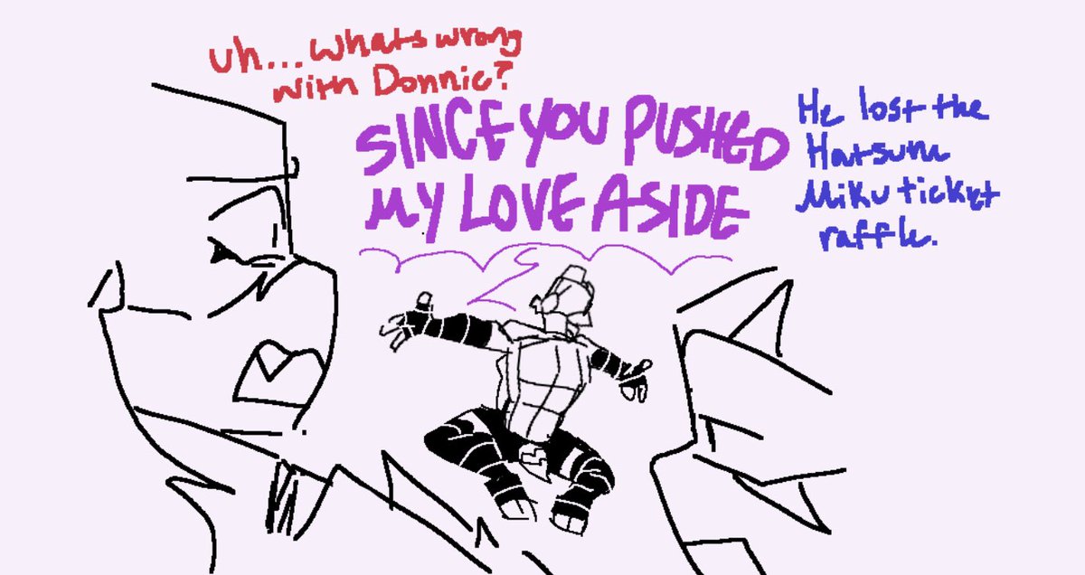 Snugglecat453's tweet image. They’re coping….

#rottmnt #RiseoftheTeenageMutantNinjaTurtles #rottmntdonnie #rottmntraph #rottmntmikey #rottmntleo