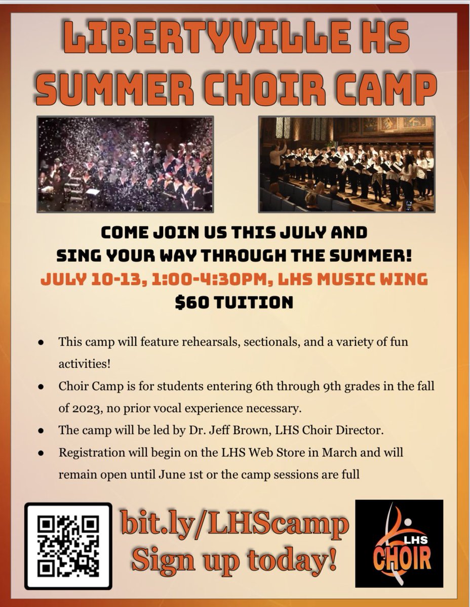 Please help us spread the word about our third annual summer choir camp.