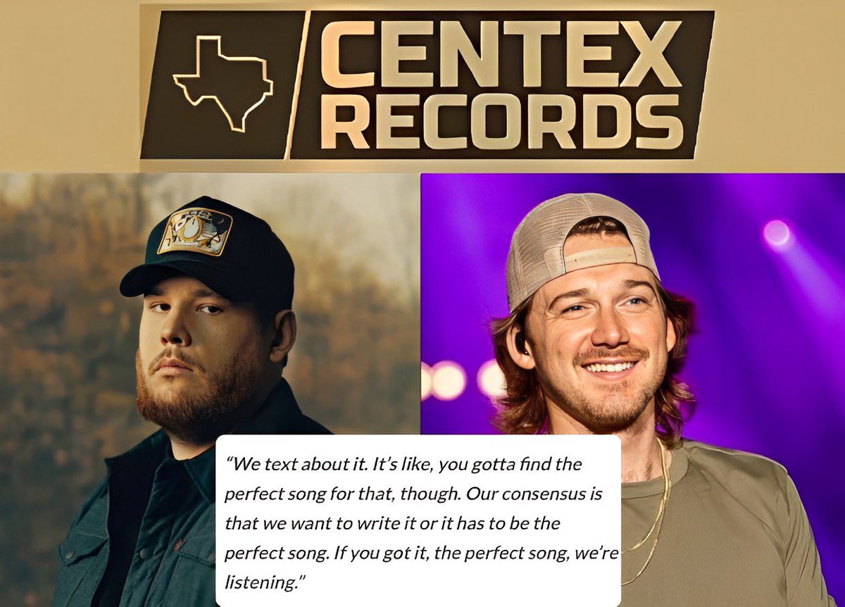 CentexRecords's tweet photo. Luke Combs and Morgan Wallen collab might be in the works soon 👀 https://t.co/edhiZlXebv