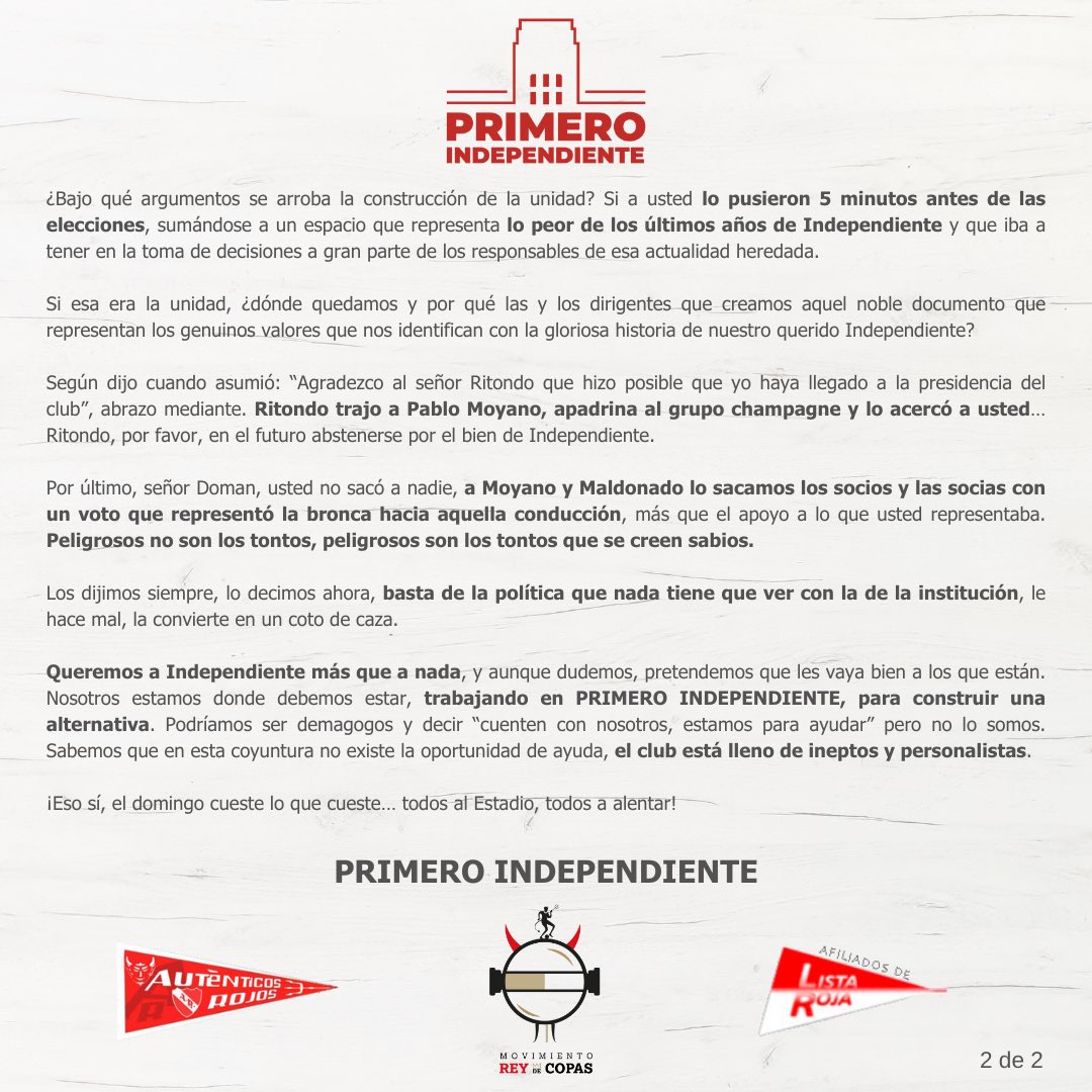 Movimiento Rey de Copas tweet media