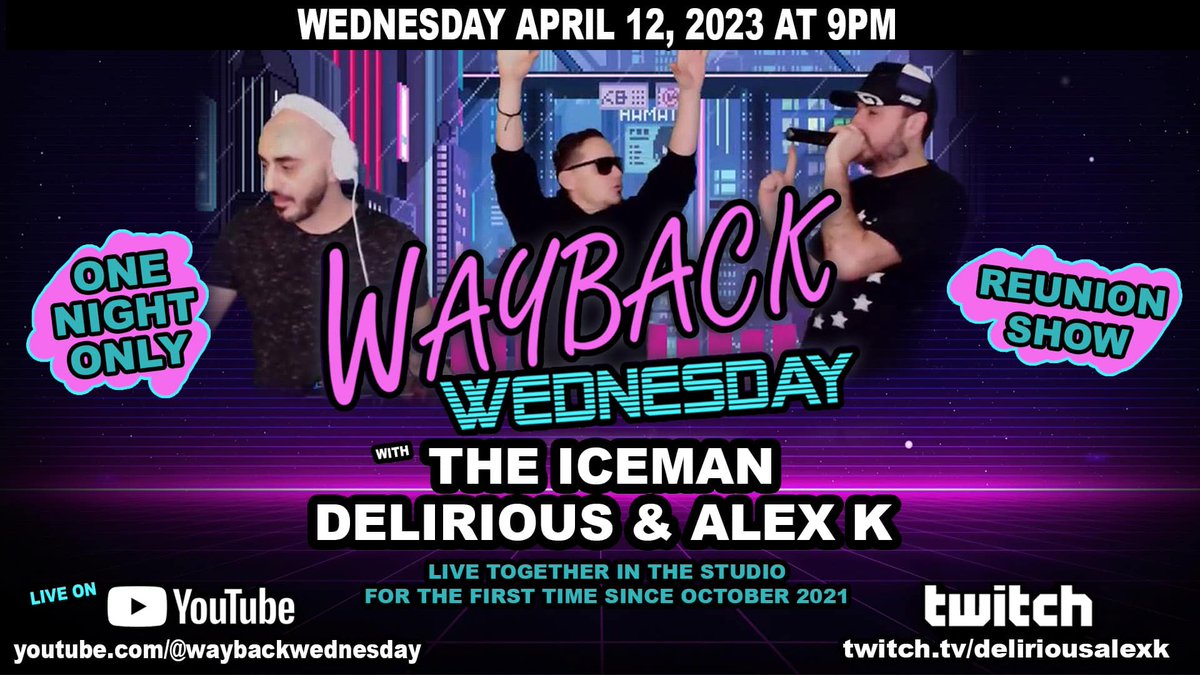 ILuvEurodance's tweet photo. #WAYBACKWEDNESDAY REUNION Party W/@DjDelirious416 TONIGHT!! #EURO and #waybacks at every #Wednesday at 9PM. On #Tonight! #music #beats #DJ #90s #2000s. Lock in! #RT #party #Eurodance #DJ #Euro #livestream #Toronto #club #live #viral #hot #Dance #RETRO
https://t.co/64T0nyg07W https://t.co/JtN7wyOrN0
