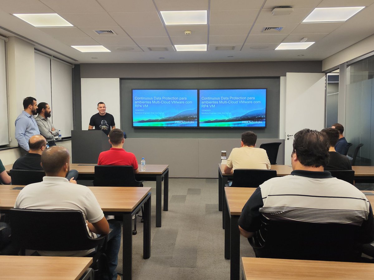 Iniciamos com a primeira palestra hoje no #vmugsp falando sobre Continuos Data Protection.

#vExpert #vcommunity <a href="/DellnoBrasil/">Dell Technologies Brasil</a> <a href="/DellTech/">Dell Technologies</a>