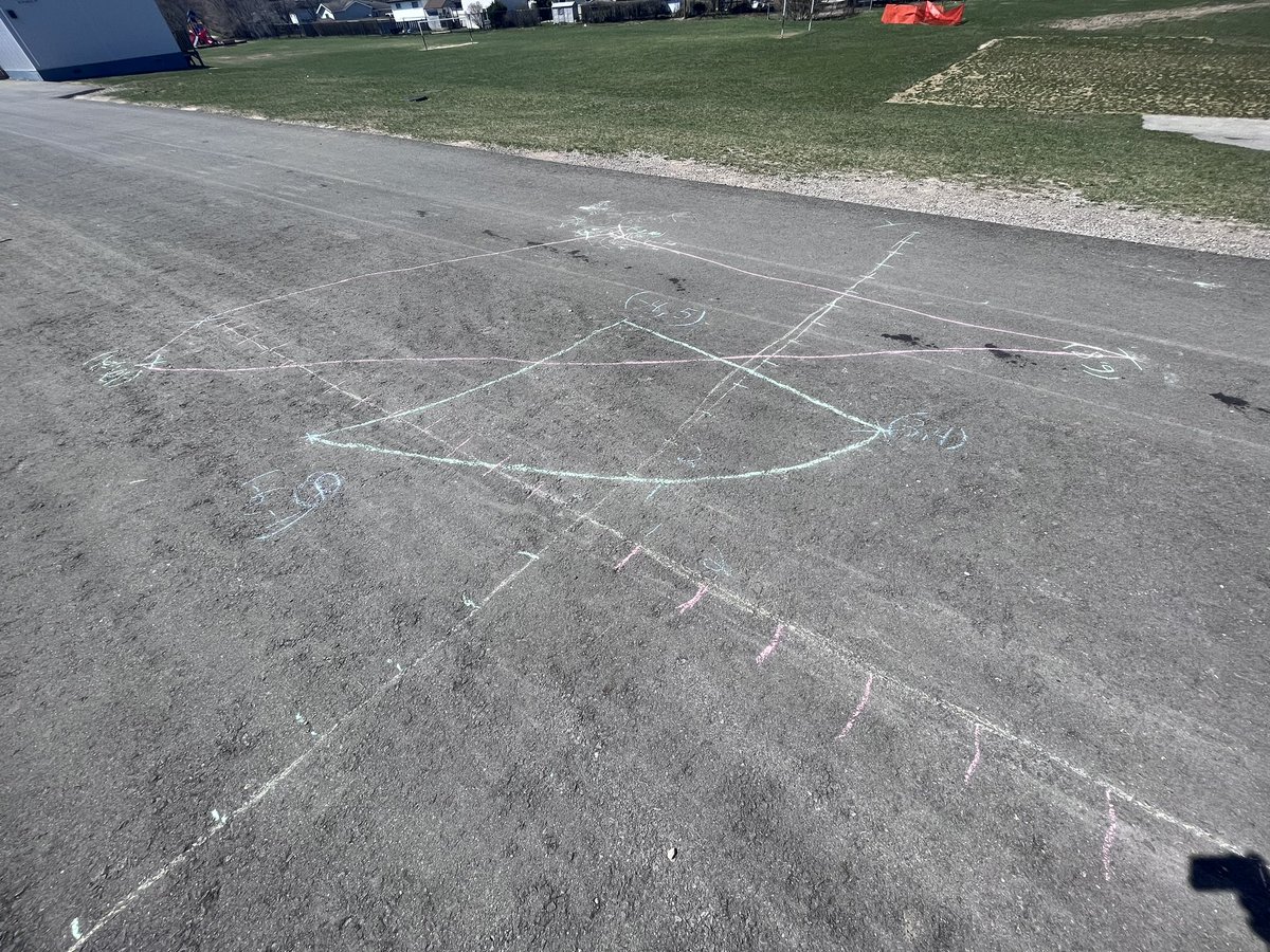8A is exploring transformations in Math class recently. Today we brought our math outside with a giant Cartesian Plane to perform some dilations and work outdoors in this beautiful spring weather! <a href="/MtAlbion_HWDSB/">Mount Albion School</a>