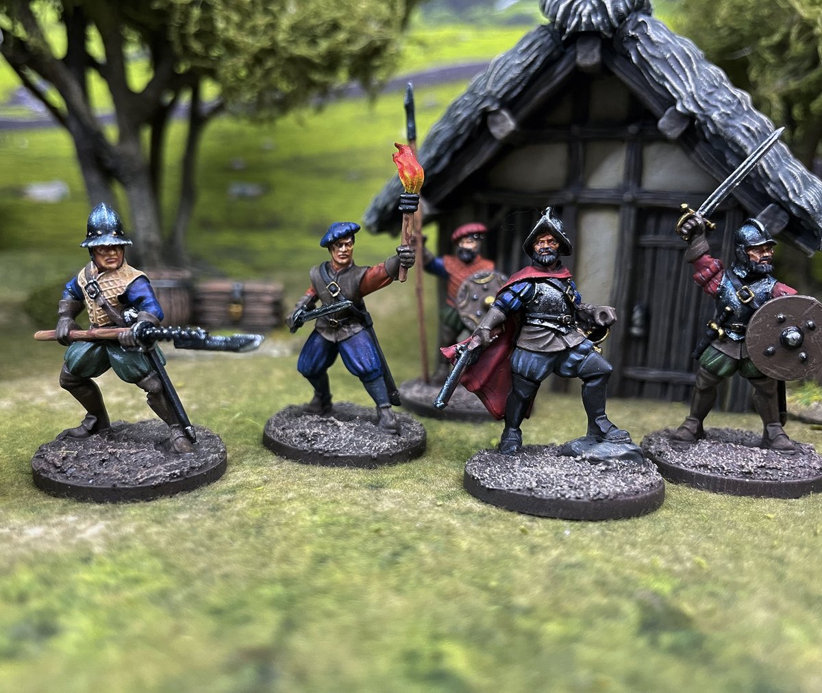panzerkaput's tweet photo. I have finished the second Reiver family/force for Border Wars from Flags of War. This means I now have two forces and can play a game, once things settle down for me. These are foot reivers and I love the look and feel of these guys. #borderwars #borderreiver #flagsofwar https://t.co/6rjtrB6May
