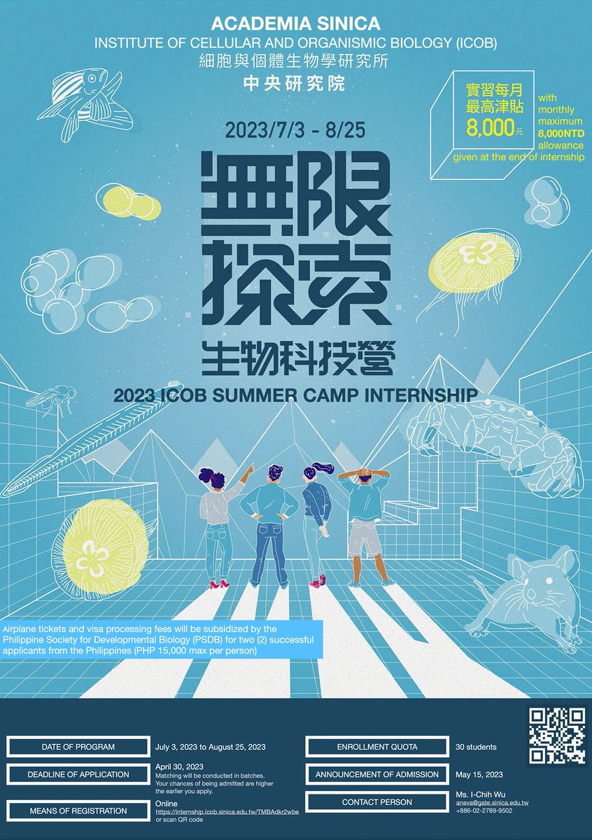 PhilSocDevBio's tweet image. Airplane tickets and visa processing fees will be subsidized by the @PhilSocDevBio for two (2) successful applicants from the Philippines (PHP 15,000 max per person)

APPLY NOW! 

cc @haynayanPH #PinoyScientists #ScienceChatPH