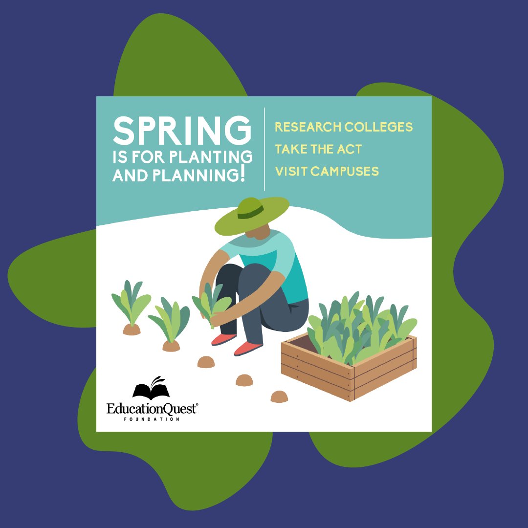 EducationQuest's tweet image. 🌷☀️ SPRING into college planning! 
#spring #freecollegehelp