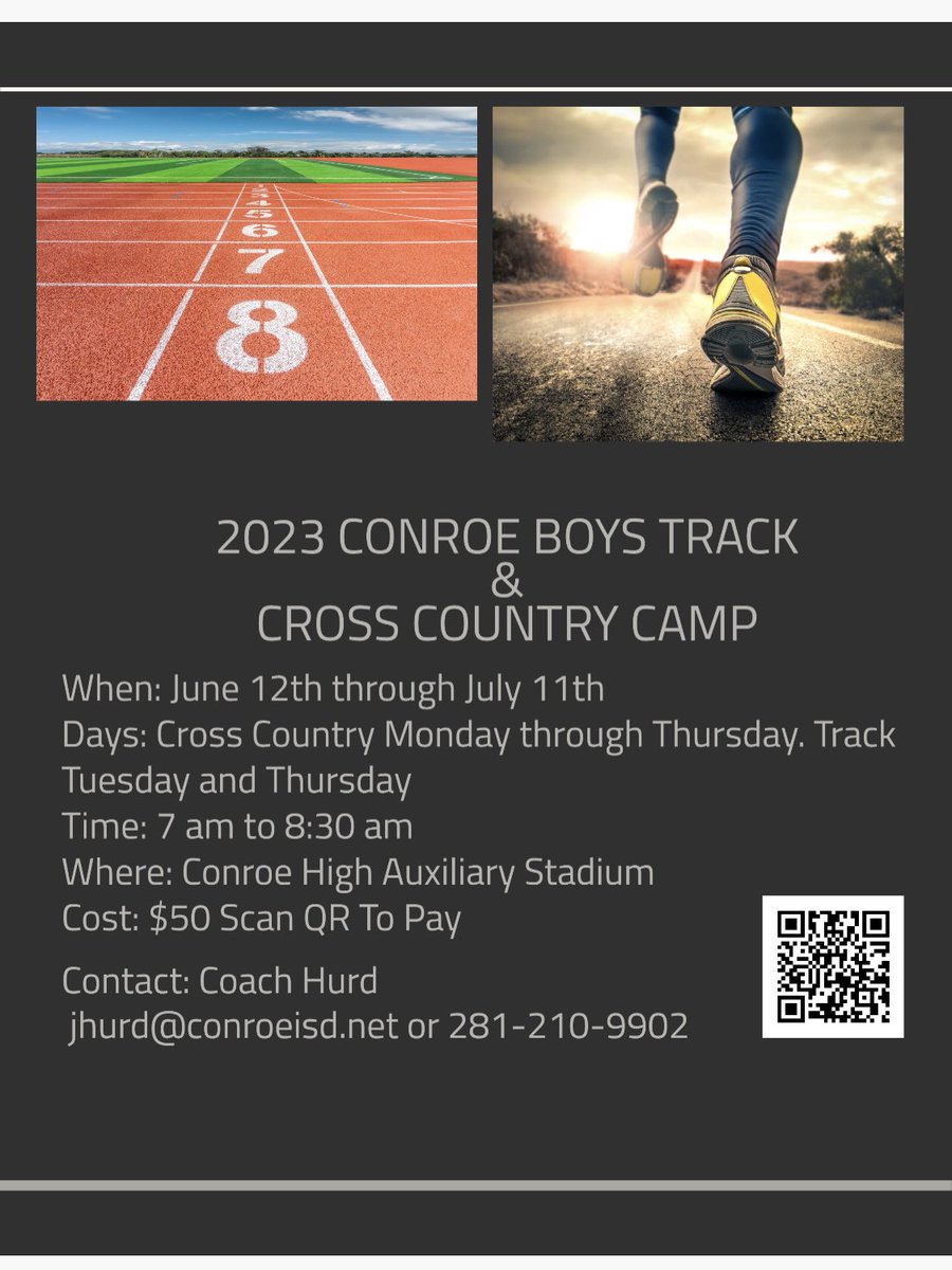 Stockton Junior High, Conroe ISD (@stocktoncisd) on Twitter photo Here is summer camp info for cross country runners! <a href="/CarltonTodd5/">Carlton Todd</a> <a href="/NewSchoolAP1/">Anita Bundage</a> @sjhgirlsath <a href="/CoachHurd32/">JD Hurd MSL</a> <a href="/CoachHardeman/">Cedric Hardeman</a> <a href="/bozmanbroncos/">Bozman Intermediate, Conroe ISD</a> <a href="/Travis_TWolves/">Travis Intermediate</a> Here is summer camp info for cross country runners! <a href="/CarltonTodd5/">Carlton Todd</a> <a href="/NewSchoolAP1/">Anita Bundage</a> @sjhgirlsath <a href="/CoachHurd32/">JD Hurd MSL</a> <a href="/CoachHardeman/">Cedric Hardeman</a> <a href="/bozmanbroncos/">Bozman Intermediate, Conroe ISD</a> <a href="/Travis_TWolves/">Travis Intermediate</a>