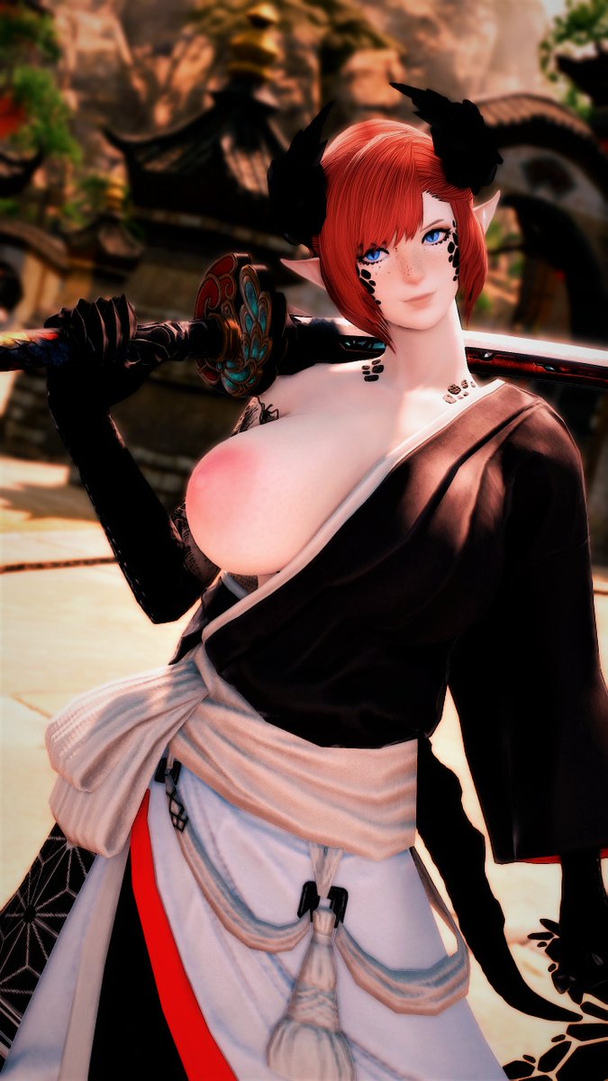 Samuwhy is your tit hanging out