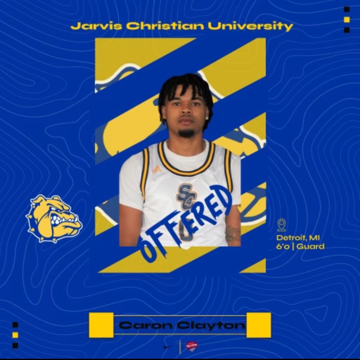 famousron's tweet photo. Truly blessed to receive a scholarship from Jarvis Christian University to further my academic and athletic career ! @jcubulldogs @chris_avery5 @JarvisChristian https://t.co/jokVtAh8bV