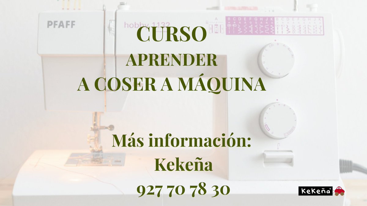 kekenacaceres's tweet photo. La vuelta a la normalidad, tras el período vacacional, trae consigo la celebración de una nueva edición de nuestro #curso de #MaquinaDeCoser

 👉 Reserva tu plaza

Toda la ℹ️ 👉https://t.co/5QVygV843W👈
 
#modasostenible #reciclajetextil  #imagina #Crea #disfruta https://t.co/vdZ2rJx22K