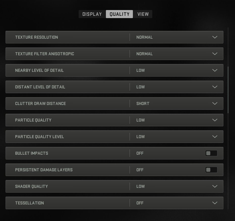 MasonReact's tweet image. NEW BEST SEASON 3 #MW2Ranked #Warzone2 GRAPHICS SETTINGS 🫡 ( MAX FPS COMPETITIVE SETTINGS )