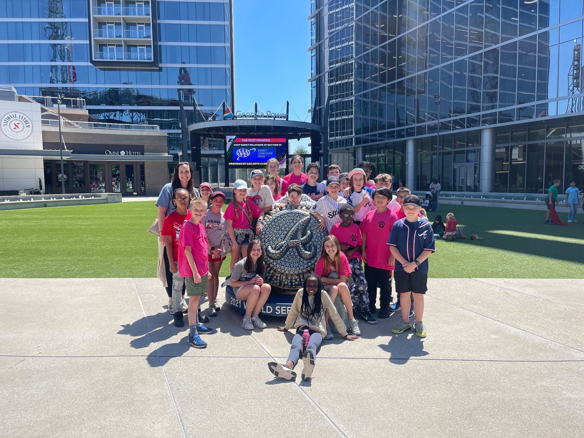 WJESClarke5th's tweet photo. Truist Park was a home run of a field trip! https://t.co/iycRSmSdes