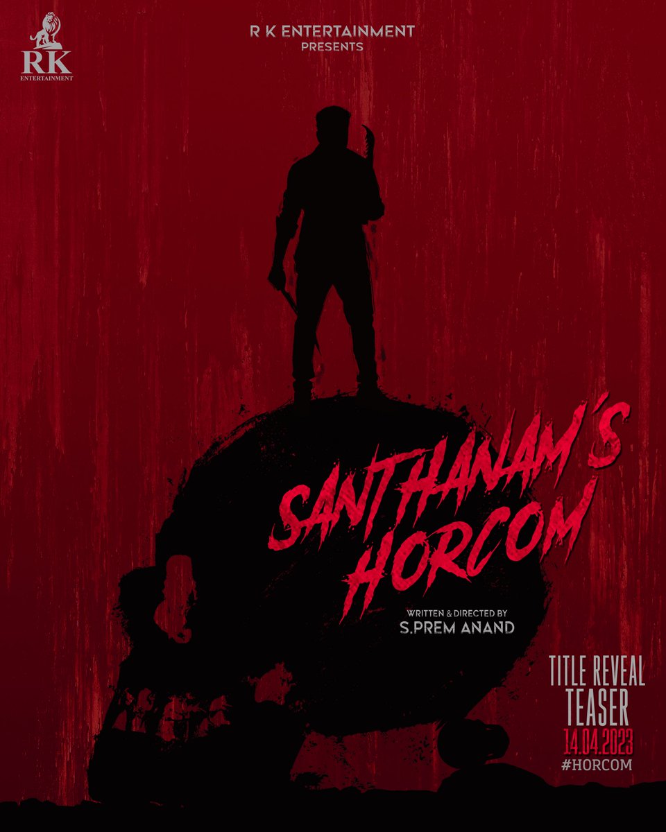 OBanglore's tweet photo. @iamsanthanam Anna's next #HORCOM, 

Written and Directed by @iampremanand

Title Reveal Teaser on 14.04.2023

@KKumaravelMKS @RKEntrtainment https://t.co/frZjTyOcTR
