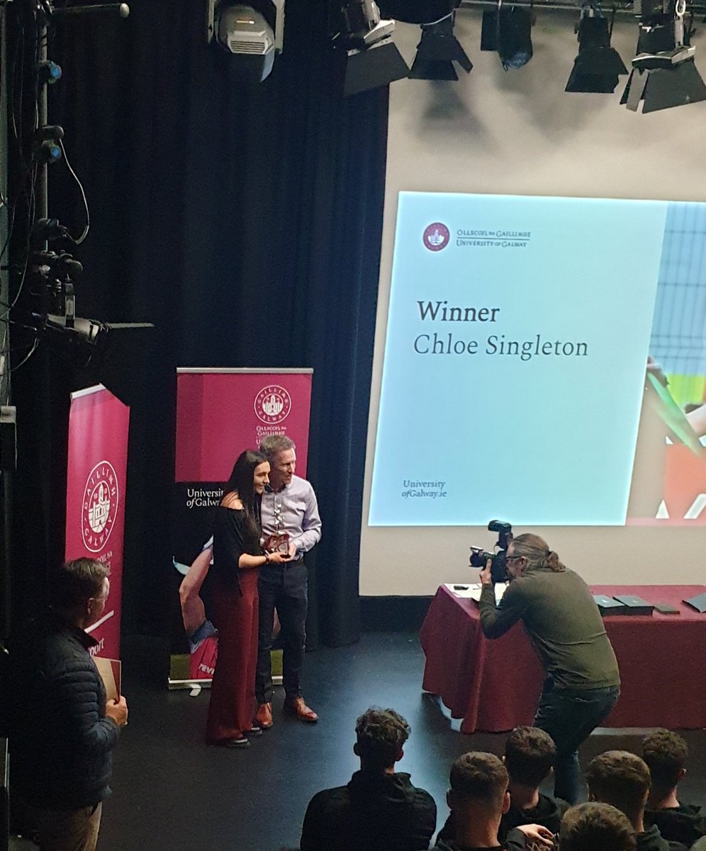 Congrats to <a href="/ChloeSingleton0/">Chloe Singleton</a> winner of prestigious <a href="/unigalwaysport/">University of Galway Sport</a> University Honours to her dedication to <a href="/UniofGalwayWFC/">Uni of Galway Womens Soccer</a> during her time at <a href="/uniofgalway/">Ollscoil na Gaillimhe | University of Galway</a>