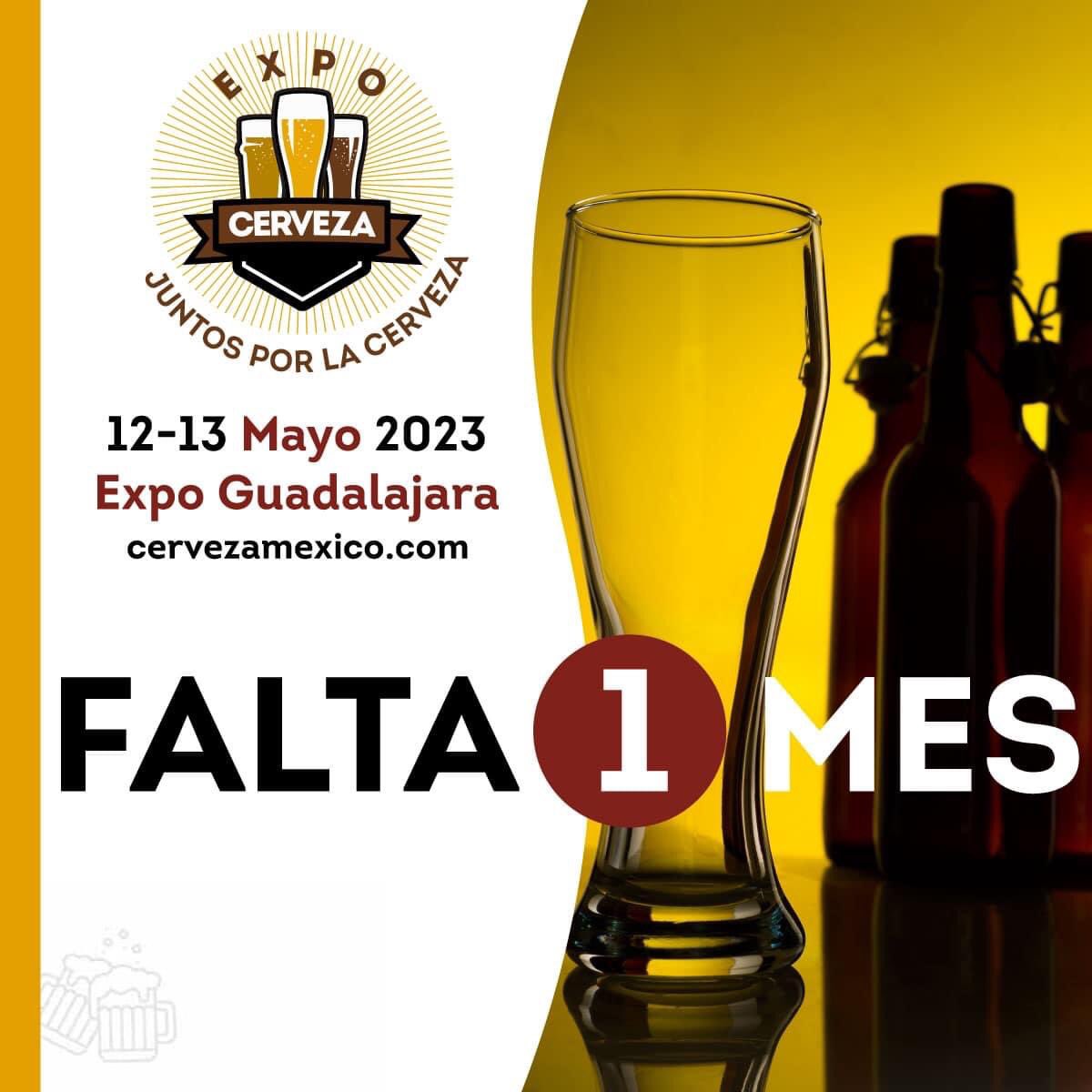 ¡Estamos a un mes de Expo Cerveza Guadalajara! ¿Ya tienen sus boletos? Recuerden que al adquirirlos en línea se llevan el vaso de regalo. cervezamexico.com