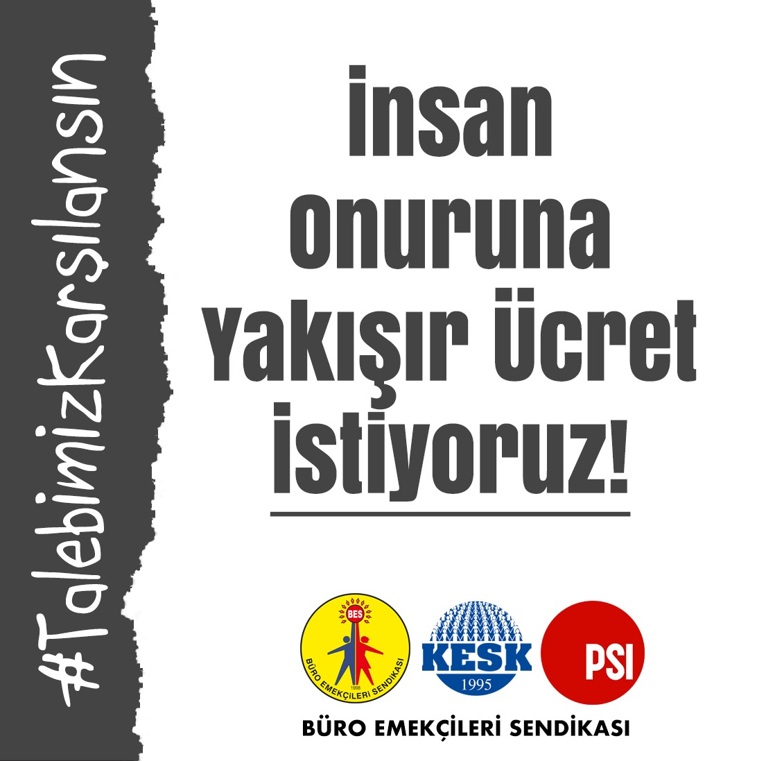 Asla sadaka değil emeğimizin karşılığını istiyoruz! #TalebimizKarşılansın
