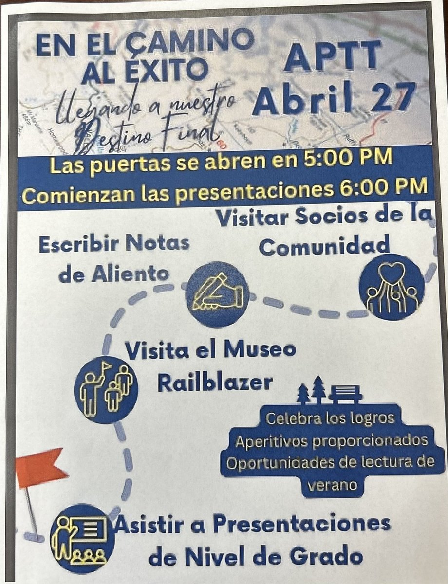 We’re “Reaching our Destination” at our final 2022-23 APTT Night! Come be a part of our journey.