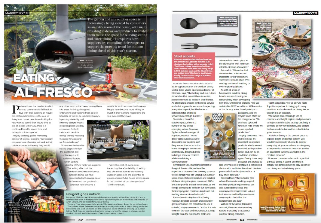 Prog_Housewares's tweet image. #AlfrescoDining Progressive Housewares Market Focus on #OutsideDining #Picnics #Springtime #Summertime #BBQ #Garden #Entertaining 
bit.ly/3KApn7I
#Eternumcutlery #Ladelle