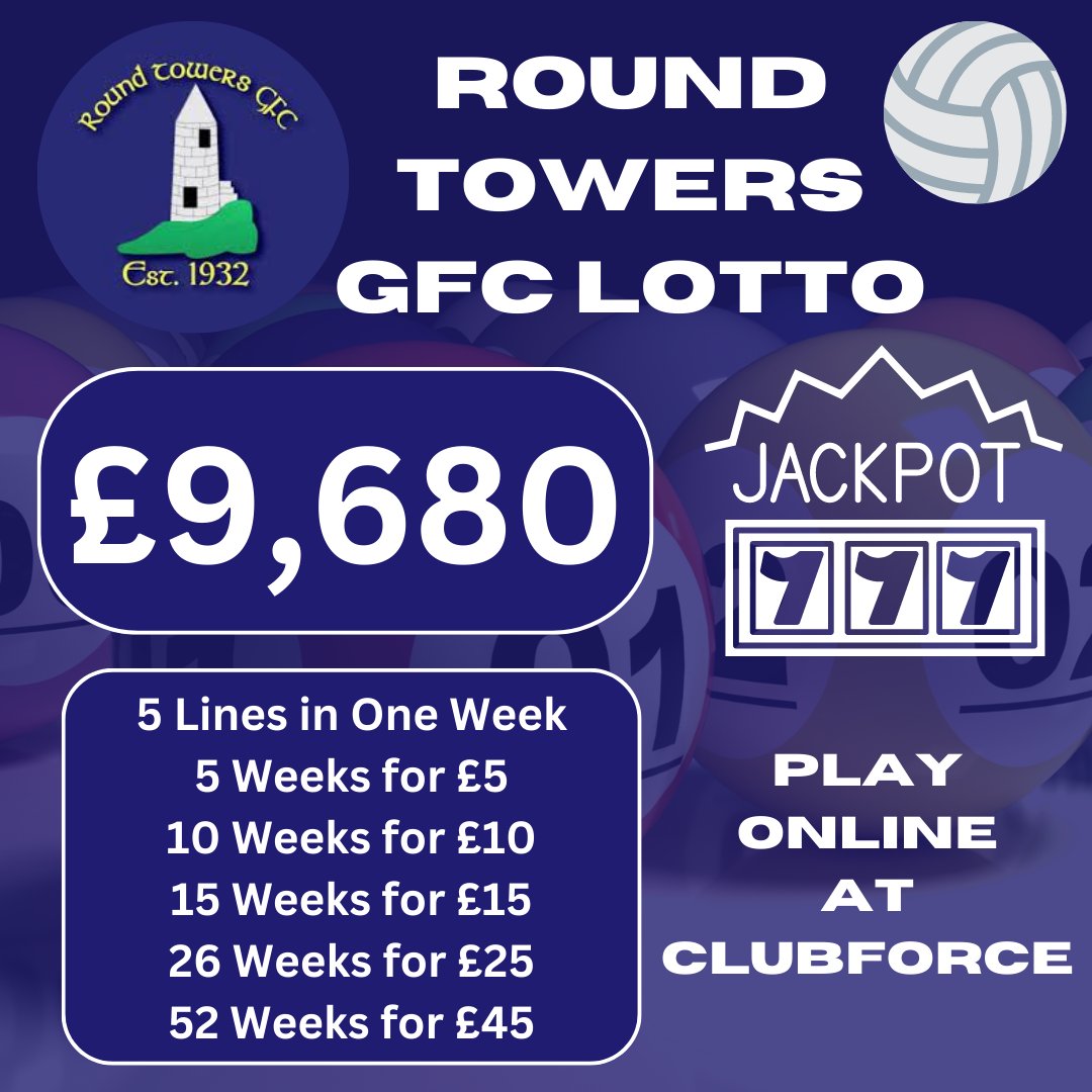 TowersLondon's tweet photo. Our club lotto currently stands at a very big £9,680!

We encourage all members to sign up as it is the main fundraiser for the club. 🔵⚪️

There are a number of entry options at a good price.

Please share and enter online via this link: https://t.co/yzYqnRCg5l https://t.co/h7vV5Bm3UA