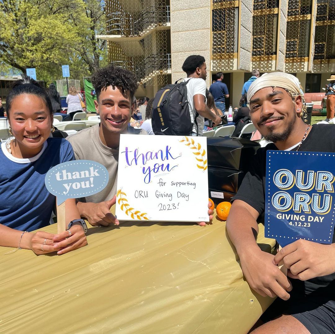 OralRobertsU's tweet photo. Thank you for supporting ORU!!!
Giving Day 2023 #ourORU https://t.co/pk25XXNM7Q