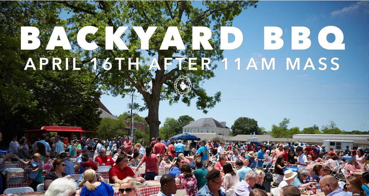 Join us this Sunday for our annual Backyard BBQ after 11am mass.  Great food, fun, &amp; fellowship!