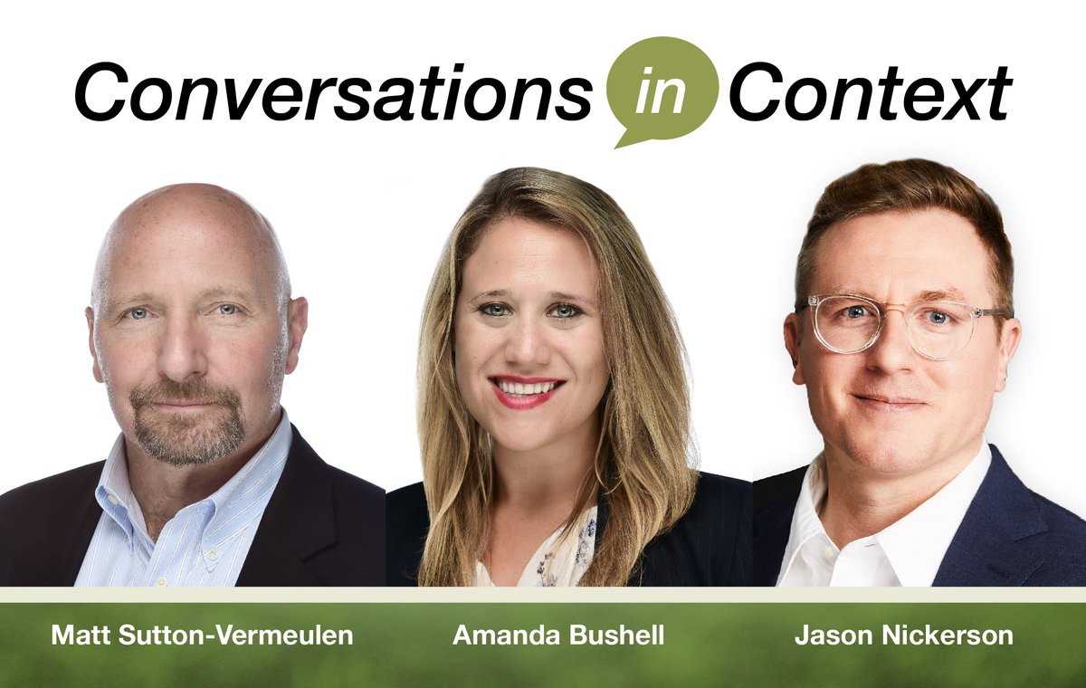 Partners Matt Sutton-Vermeulen, Amanda Bushell, and Jason Nickerson met for Conversations in Context to explore a broader approach to sustainability—one that considers the interrelatedness of various systems at play.

Check out the article on our website: contextnet.com/beyond-carbon-…