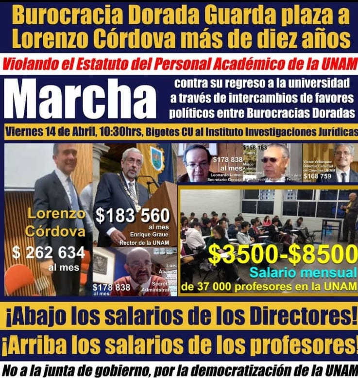 luisghernan's tweet photo. Académicos @UNAM_MX 
comienzan a REBELARSE 
contra la Burocracia Dorada que controla a
la Máxima Casa de Estudios 

¡Convocan a Marcha el viernes
vs @lorenzocordovav y su PLAZA IRREGULAR!

🔥booolas🔥 https://t.co/FhB64yifba
