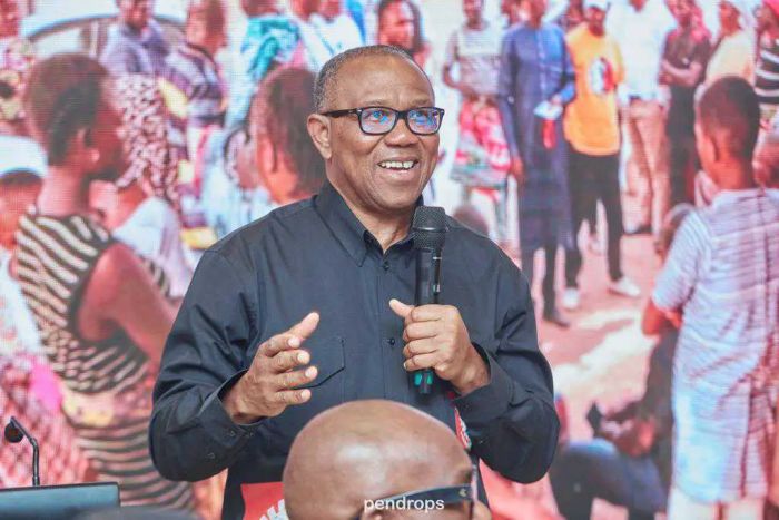 abati1990's tweet photo. How Obidients ‘Rescued’ Peter Obi At London Airport 
https://t.co/4YOv1GcupK https://t.co/Q88rpG509Y