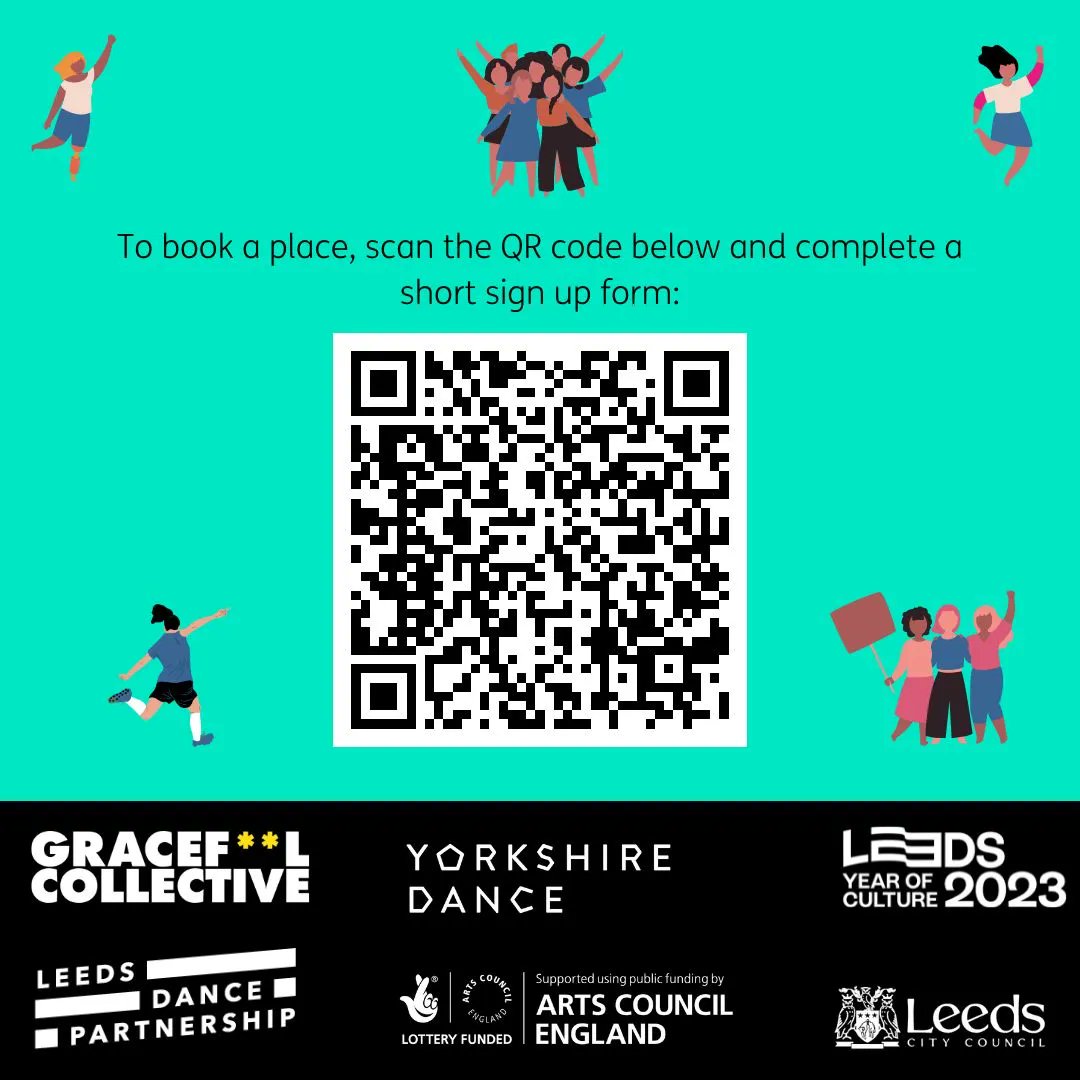 We had a wonderful KICK OFF workshop today at Yorkshire Dance &amp; we have another tomorrow (13 April) 2pm - 5pm, &amp; on the sessions listed in the slides.

Join in for free:
buff.ly/3Kv9cZp 

<a href="/gracefoolC/">Gracefool Collective</a> 
<a href="/LEEDS_2023/">LEEDS 2023</a> 

#YorkhireDance #KICKOFF #football #dance #activism