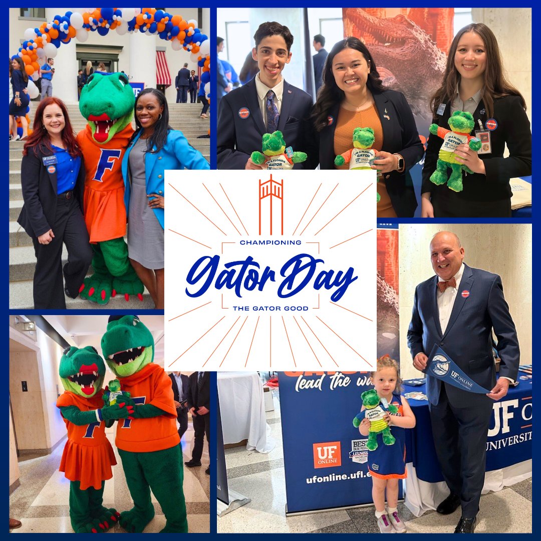 UFonline's tweet image. Painting Tallahassee orange and blue. 🔸🔹

The UF Online team repped our 4,000+ #GatorsOnline at the Florida State Capitol today, speaking with representatives and sharing their pride in our university. Happy #GatorDay!