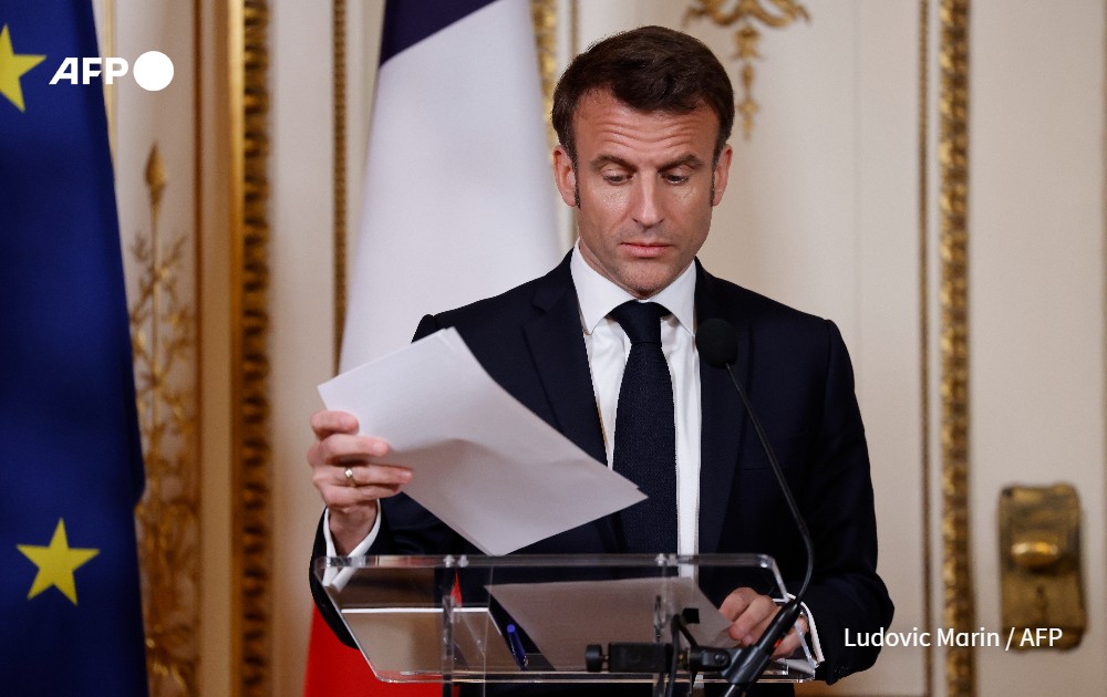 AFP News Agency On Twitter French President Emmanuel Macron Stands By 