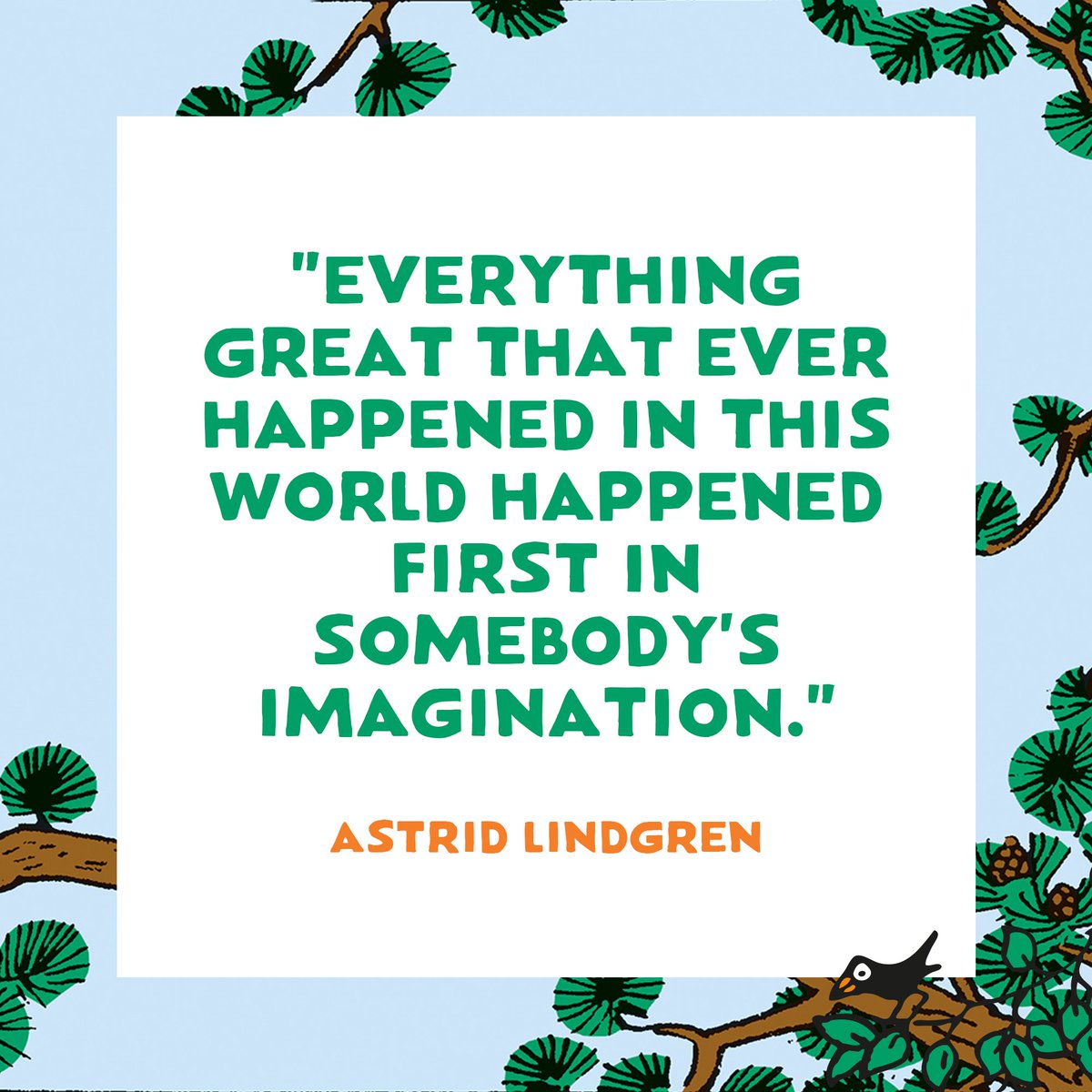 So what are you going to imagine today? ✨
The quote is a from the speech Astrid Lindgren held at the reception of the H C Andersen Award in 1958.
#astridlindgren #literaturelove