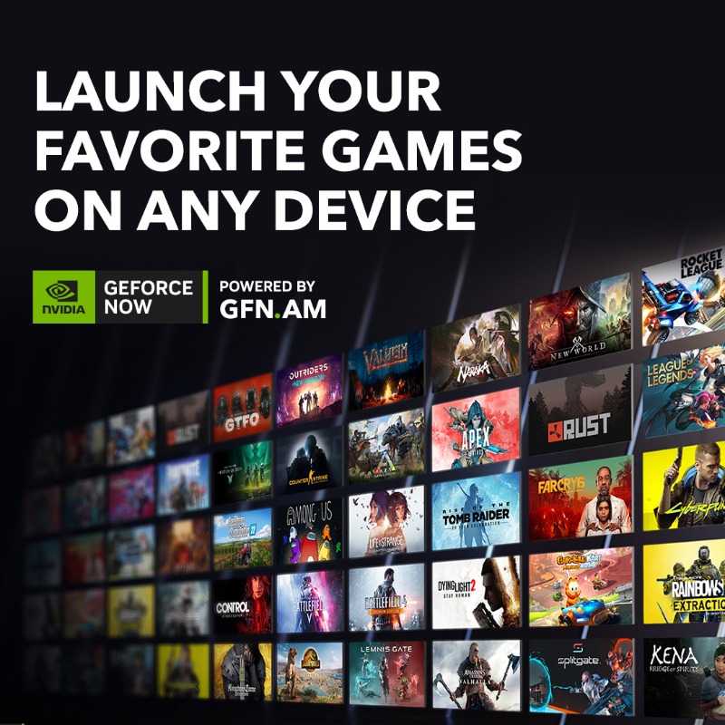 geforcenowam's tweet photo. You don't need a computer anymore! With GeForce NOW, you can enjoy thousands of games right from your smartphone. Play Cyberpunk 2077, Fortnite, Apex, and Genshin Impact on any device in 120 FPS and 4K. Register on https://t.co/2xKVMQjR4i and play your favorite games anywhere.