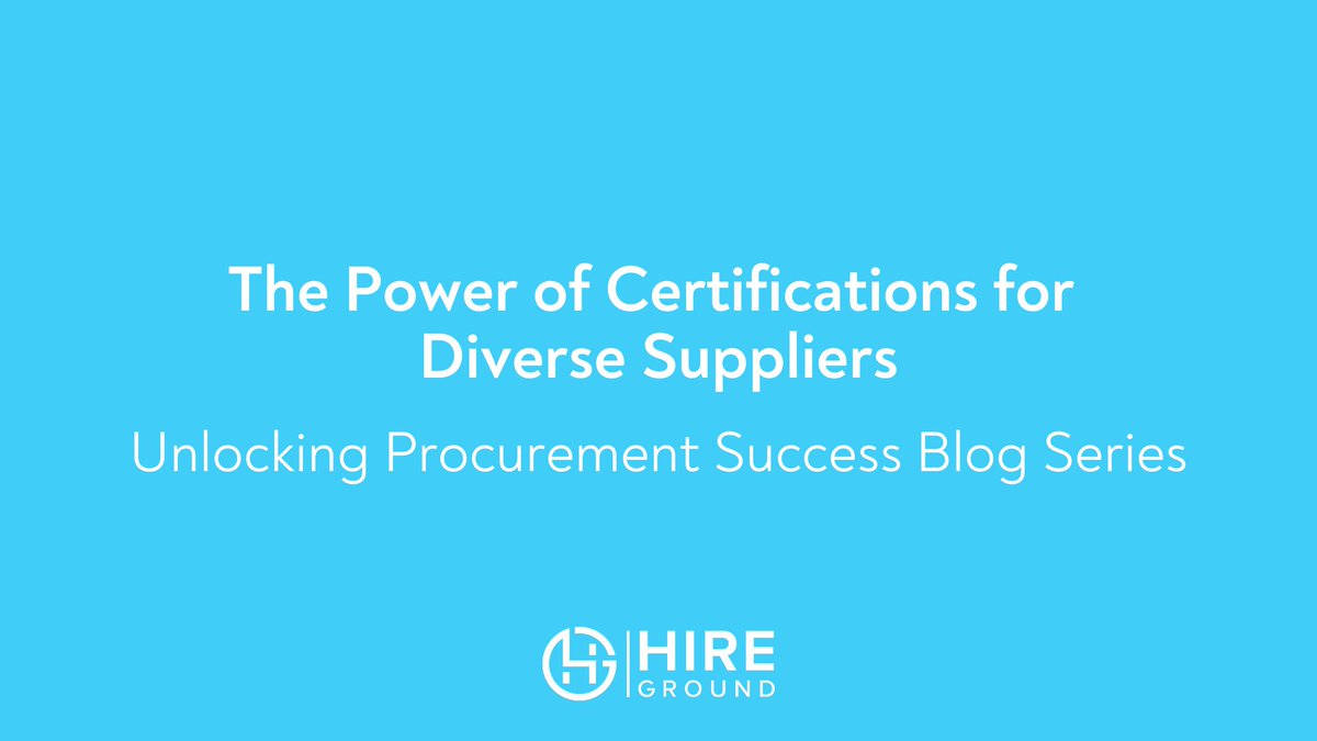 Unlock new opportunities with certifications! 💼Our latest blog post reveals how diverse suppliers can tap into valuable networks and secure contracts with large corporations.

We didn't hold out- hubs.ly/Q01L4B6V0
#DiverseSuppliers #Certification #BusinessGrowth #Inclusion
