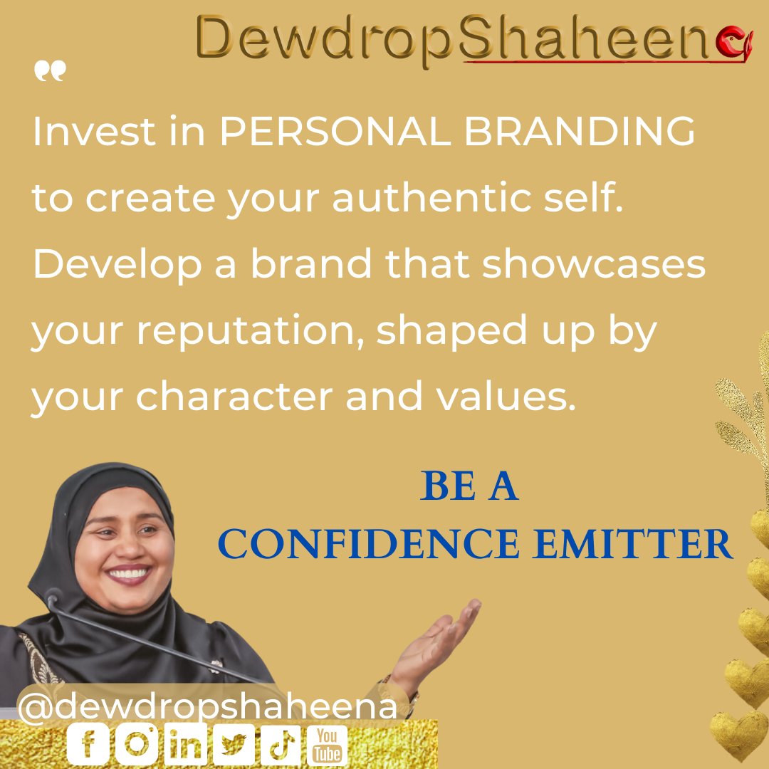 Create your own unique brand! 

#dewdropshaheena #dewdropleadership