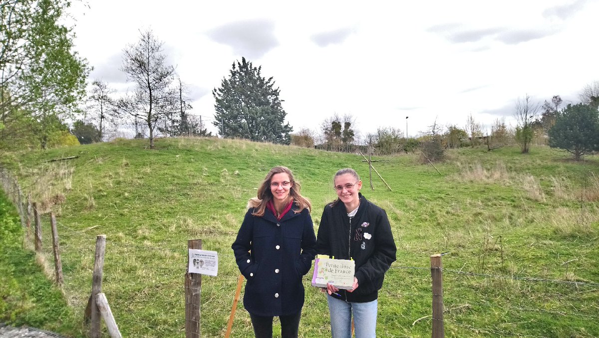 Maxtreiber's tweet photo. @LyceeChamplain devient le terrain de stage de Cyrielle et Emilie (L3Bio.Env.@FST_UPEC). On questionne l'effet de l'éco-pâturage sur flore &amp; faune du sol !🌿🕷️🐌Très heureux de les accueillir !🙏Formidable occasion pr faire des sciences et d'échanger avec les élèves.@eddcreteil https://t.co/shNQjySIa7
